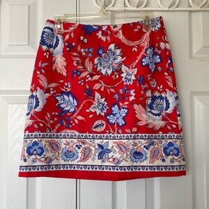Women’s Petite Floral Talbots Skirt Size 2P